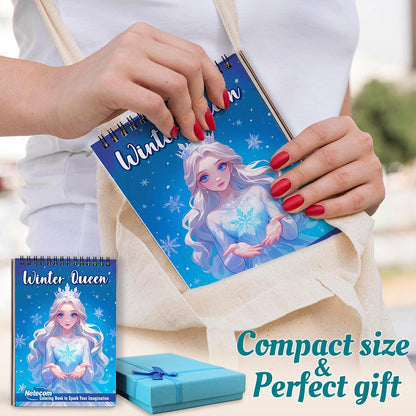 Netecom Winter Queen Spiral Coloring Book For Adults