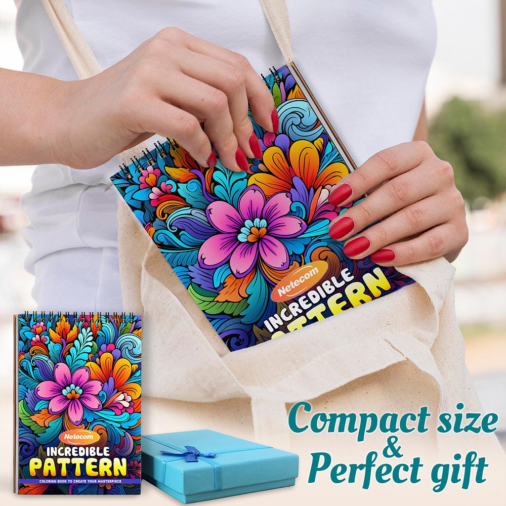 Incredible Pattern Spiral Coloring Book For Adults