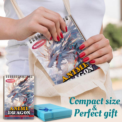Netecom Anime Dragon Spiral Coloring Book For Adults