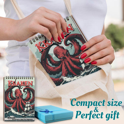 Netecom Kraken Spiral Coloring Book For Adults