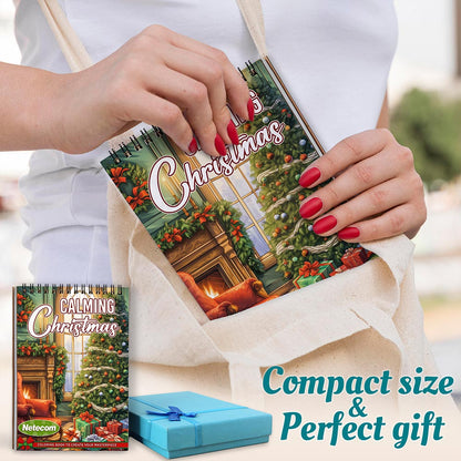 Calming Christmas Spiral Coloring Book For Adults