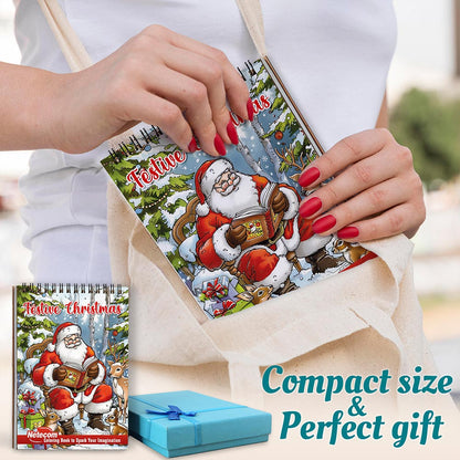 Netecom Festive Christmas Spiral Coloring Book For Adults