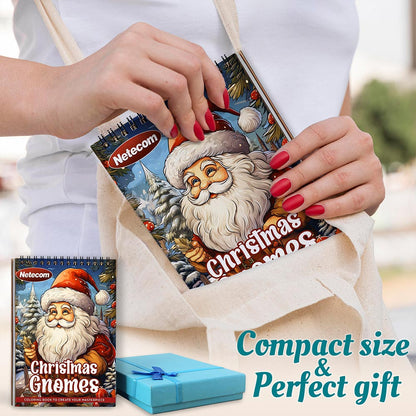 Netecom Christmas Gnomes Spiral Coloring Book For Adults