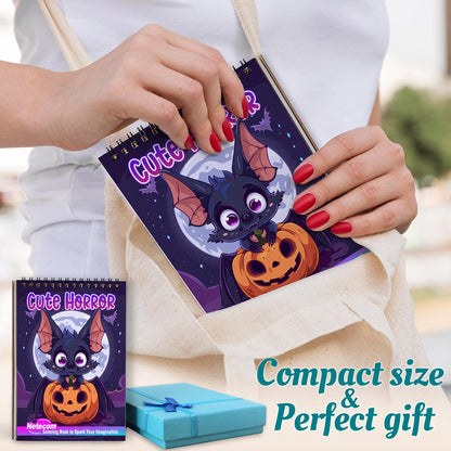 Netecom Cute Horror Spiral Coloring Book For Adults