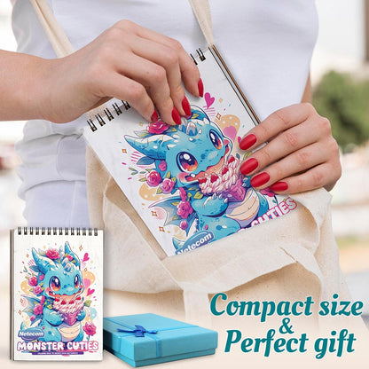 Netecom Monster Cuties Spiral Coloring Book For Adults