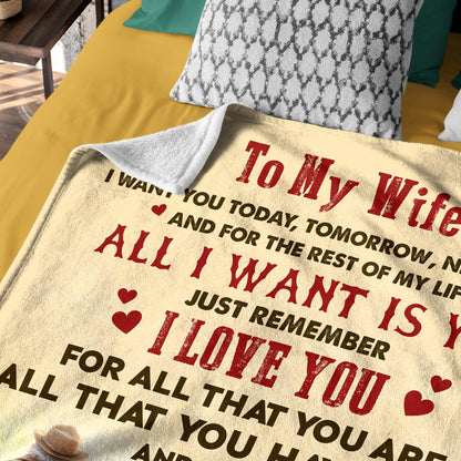 Netecom Personalized To My Wife Blanket from Husband, Custom Love Husband to Wife Throw Blanket for Couch, Bed or Sofa, Ultra Soft Warm Gift for Wife’s Birthday, Christmas, or Anniversary
