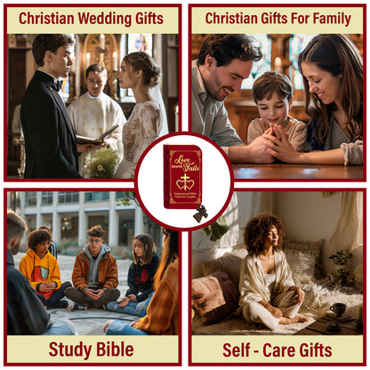 Netecom Marriage Bible Verse Box Set 150 Prayer Cards – Wooden Scripture Cards Box, Christian Wedding Gift for Couples, Mom and Dad, Faith-Based Housewarming Gift