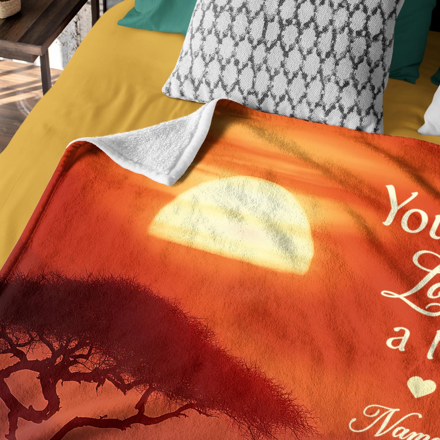 Netecom Personalized Elephant Family Blanket, Custom Name Baby Elephant Throw Blanket for Couch, Bed or Sofa, Ultra Soft Warm, Birthday Gifts for Women Men, Christmas or Anniversary Present