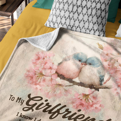 Netecom Personalized To My Girlfriend Blanket from Boyfriend, I Love You Throw Blanket for Couch, Bed or Sofa, Ultra Soft Warm, Birthday Gift for Girlfriend, Christmas, Valentine’s Day, Anniversary