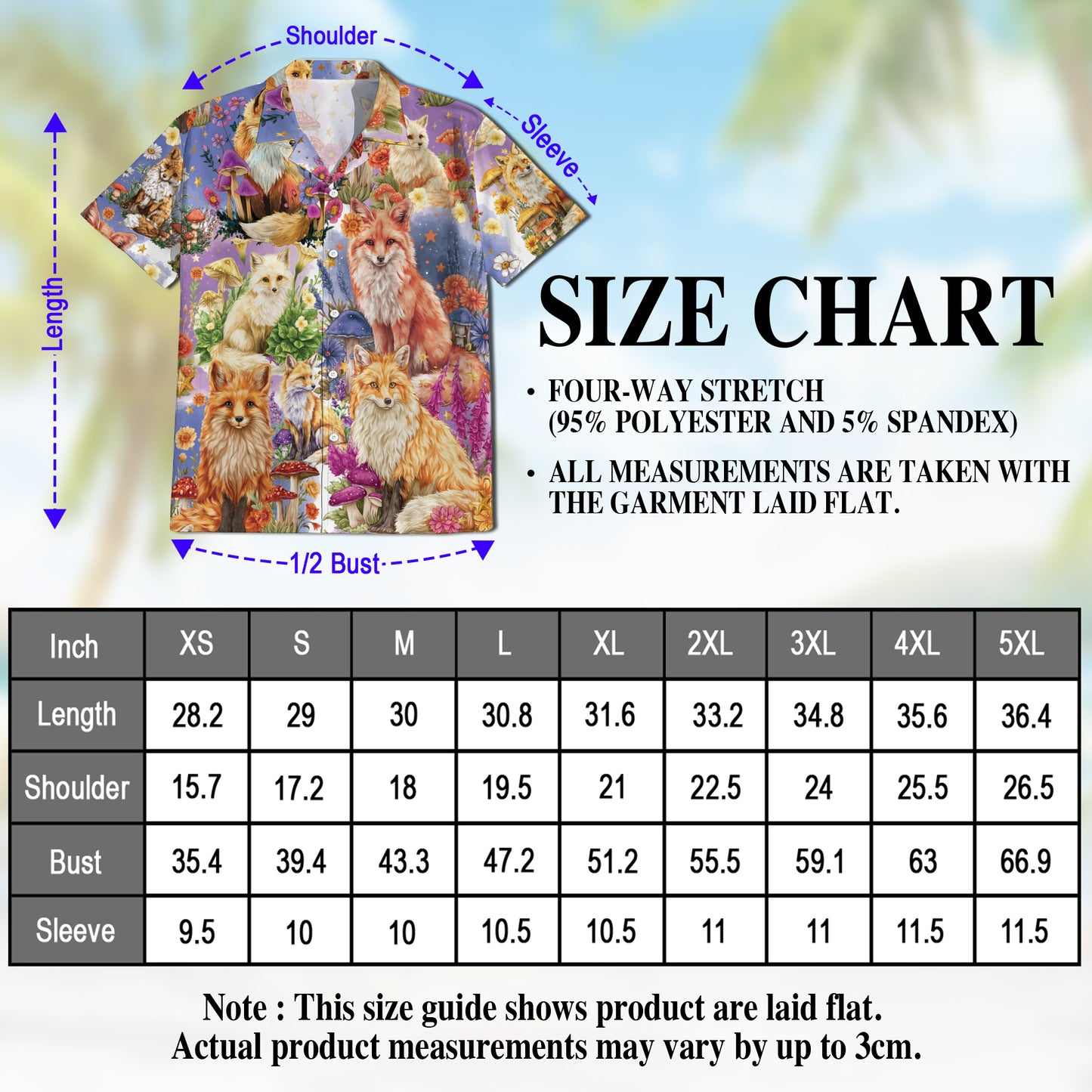 Netecom Fox Into Spring Hawaiian Shirt for Men, Fox Lover Gifts, Animal Summer Beach Aloha Button Down Shirts