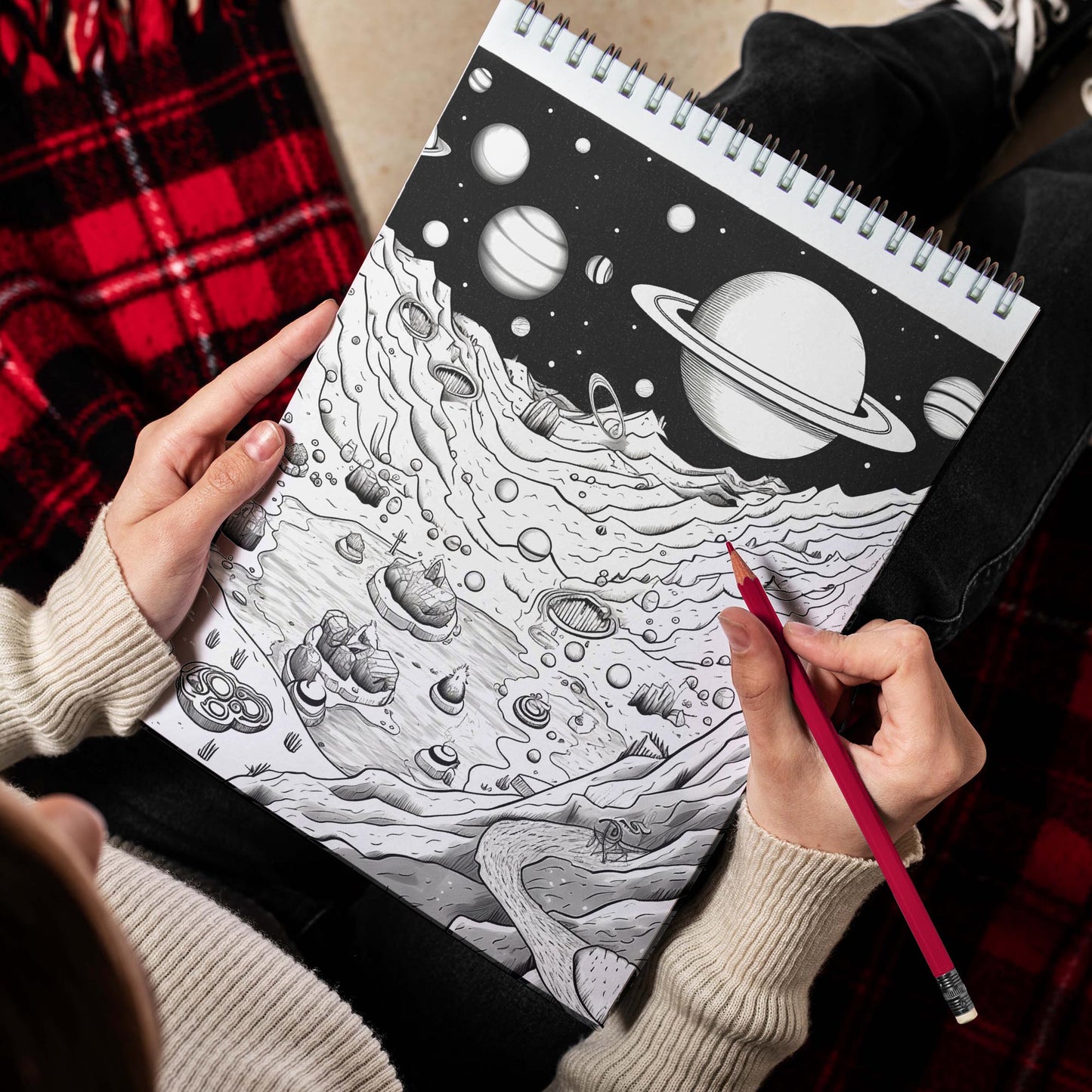 Mysterious Galaxy Spiral Bound Coloring Book: 30 Enchanting Coloring Pages for Coloring Enthusiasts to Embrace the Wonder and Intrigue of the Mysterious Galaxy