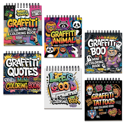 Graffiti Mini Coloring Book for Adult