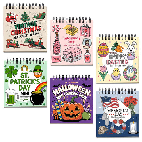 Holiday Mini Coloring Book for Adult