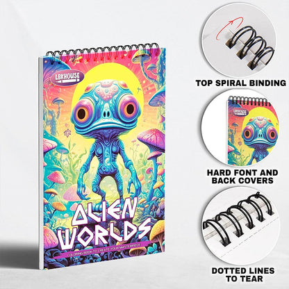 LBKHOUSE Alien Worlds Coloring Pages for Adult