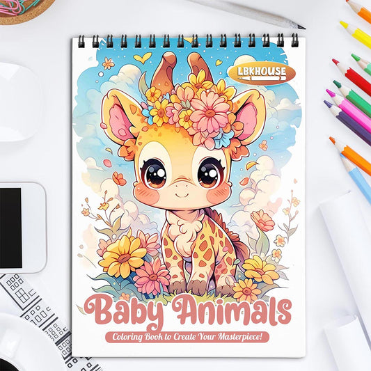 LBKHOUSE Baby Animals Coloring Book for Adult