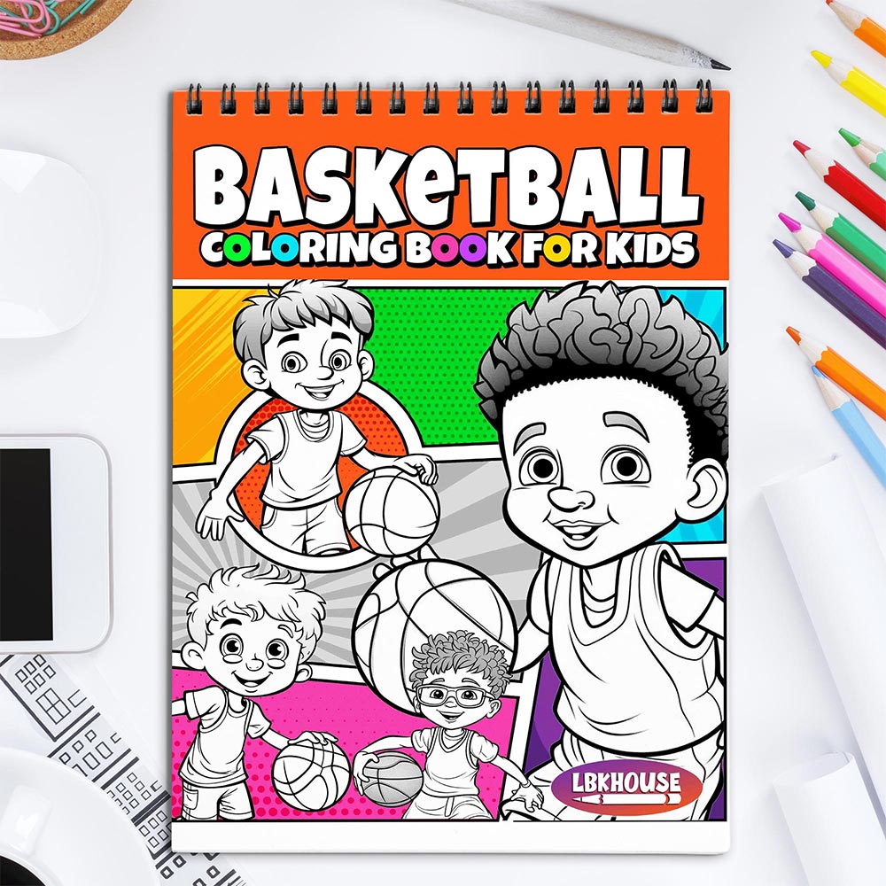 LBKHOUSE Basketball Coloring Book for Kids