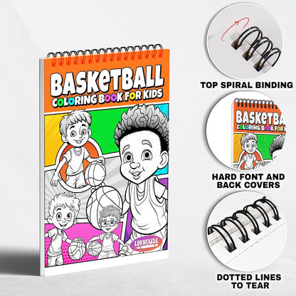 LBKHOUSE Basketball Coloring Pages for Kids