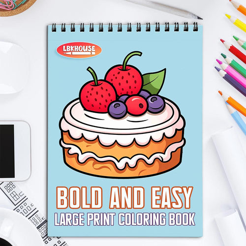 LBKHOUSE Bold and Easy Coloring Book for Adult