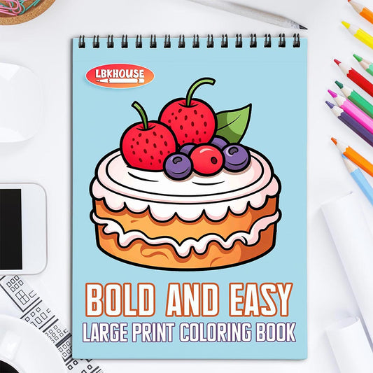 LBKHOUSE Bold and Easy Coloring Book for Adult