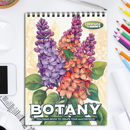 LBKHOUSE Botany Coloring Book for Adult