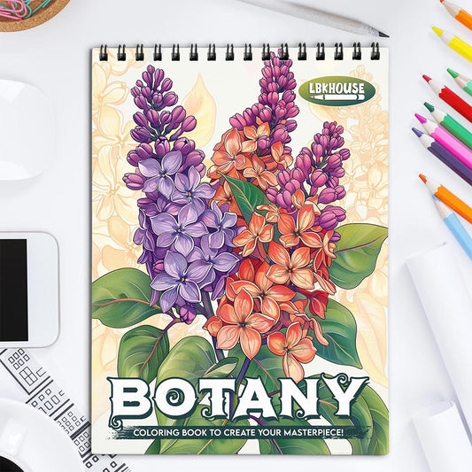 LBKHOUSE Botany Coloring Book for Adult