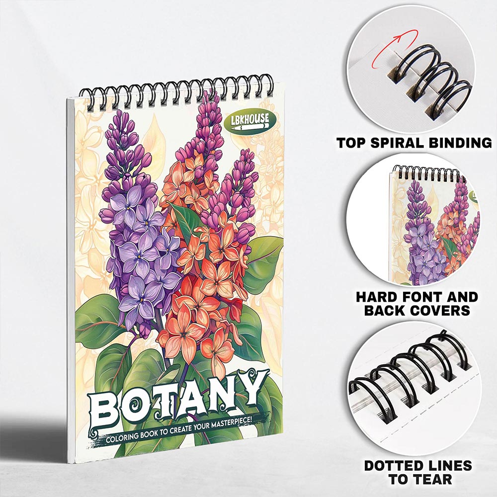 LBKHOUSE Botany Coloring Pages for Adult