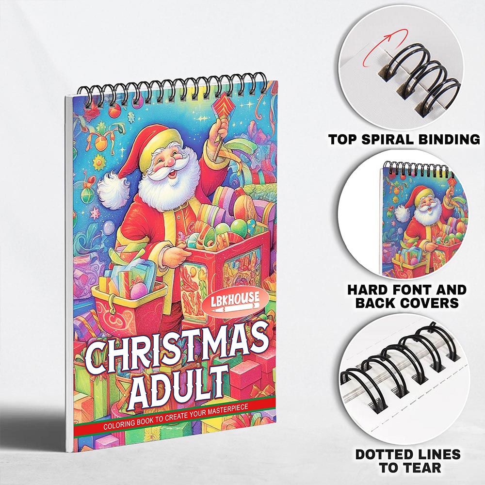 LBKHOUSE Christmas Adult Coloring Pages for Adult