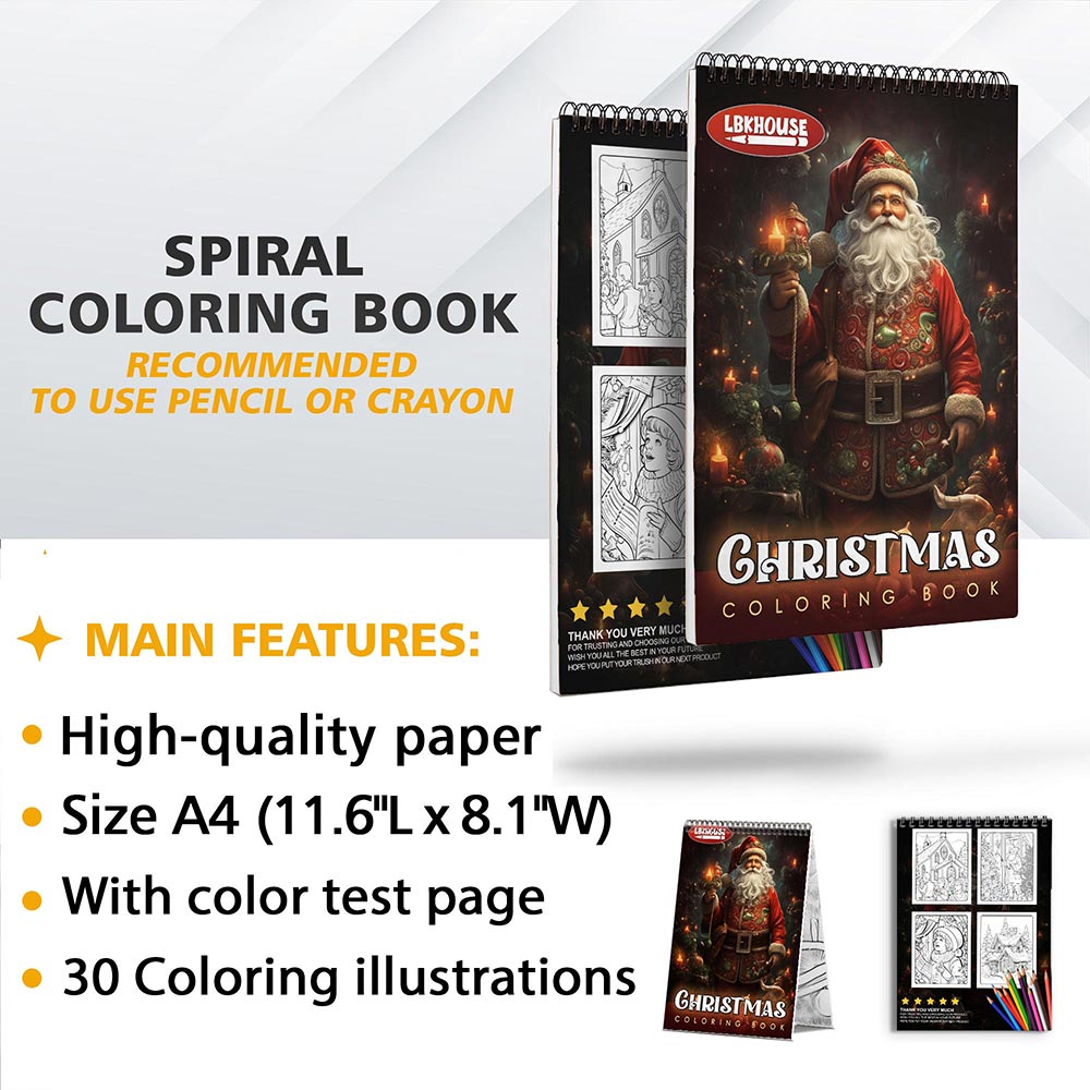 LBKHOUSE Christmas Coloring Sheets for Adult