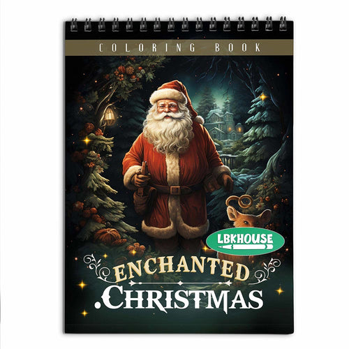 LBKHOUSE Christmas Enchanted Coloring Book for Adult