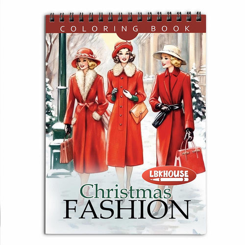 LBKHOUSE Christmas Fashion Coloring Book for Adult