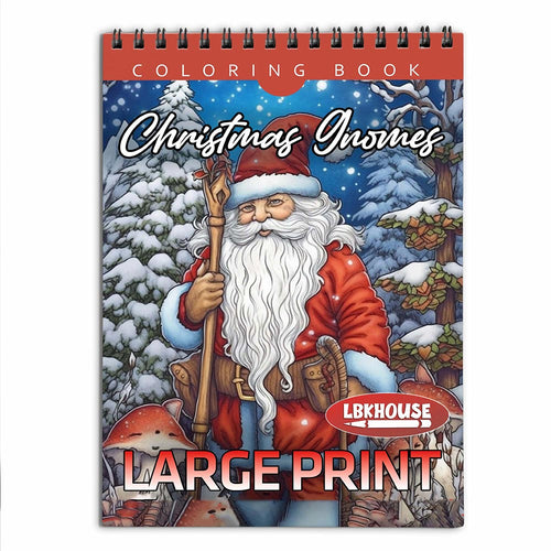 LBKHOUSE Christmas Gnomes Coloring Book for Adult