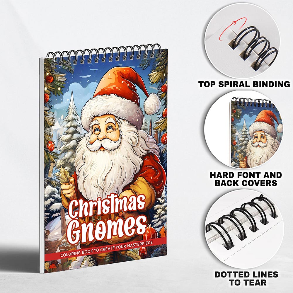 LBKHOUSE Christmas Gnomes Coloring Pages for Adult