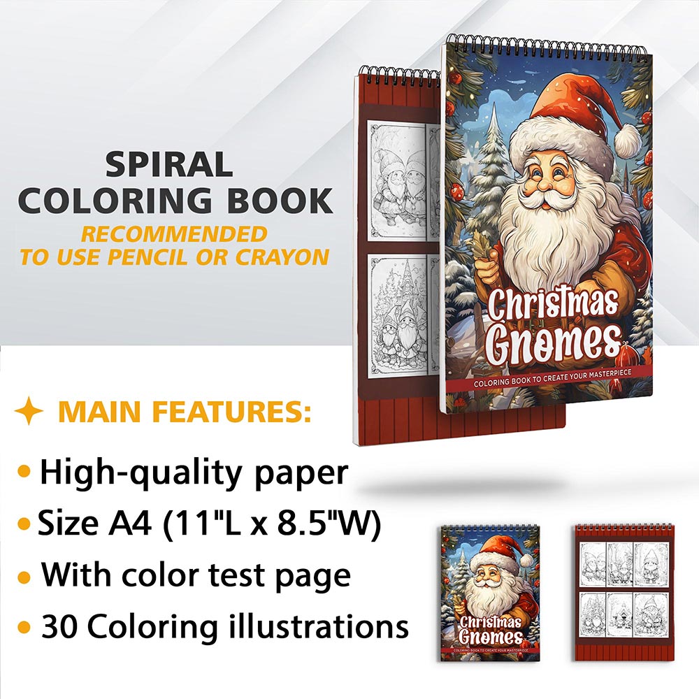 LBKHOUSE Christmas Gnomes Coloring Sheets for Adult