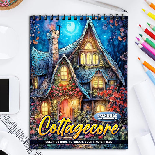 LBKHOUSE Cottagecore Coloring Book for Adult