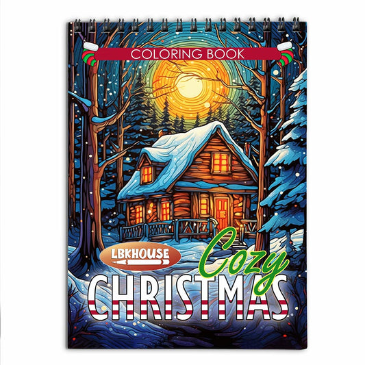 LBKHOUSE Cozy Christmas Coloring Book for Adults