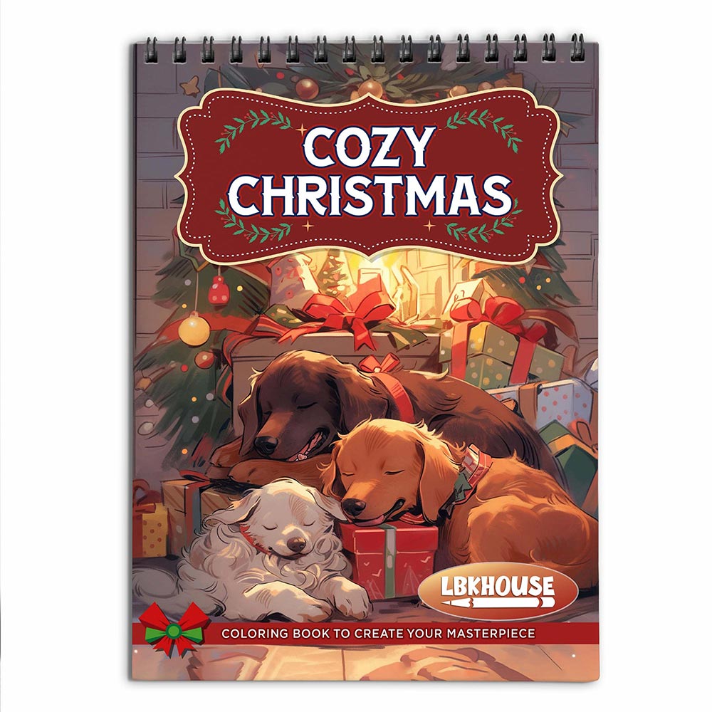 LBKHOUSE Cozy Christmas Coloring Book for Adults