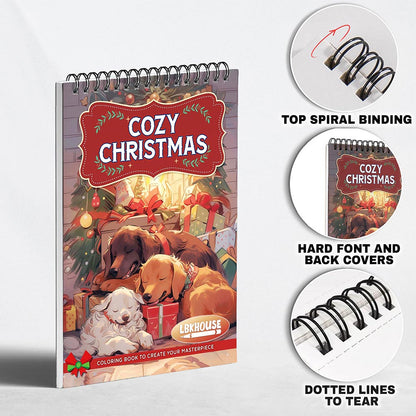 LBKHOUSE Cozy Christmas Coloring Pages for Adults