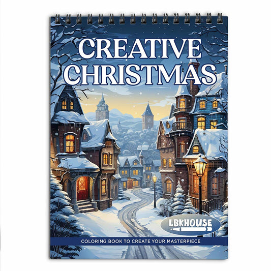 LBKHOUSE Creative Christmas Coloring Book for Adults