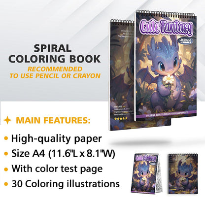 LBKHOUSE Cute Fantasy Coloring Sheets for Adult