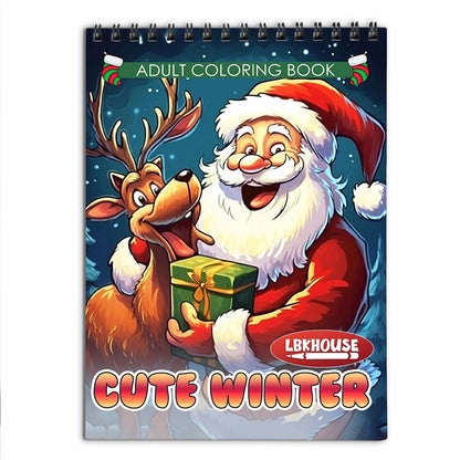 LBKHOUSE Cute Winter Adult Coloring Book for Adult