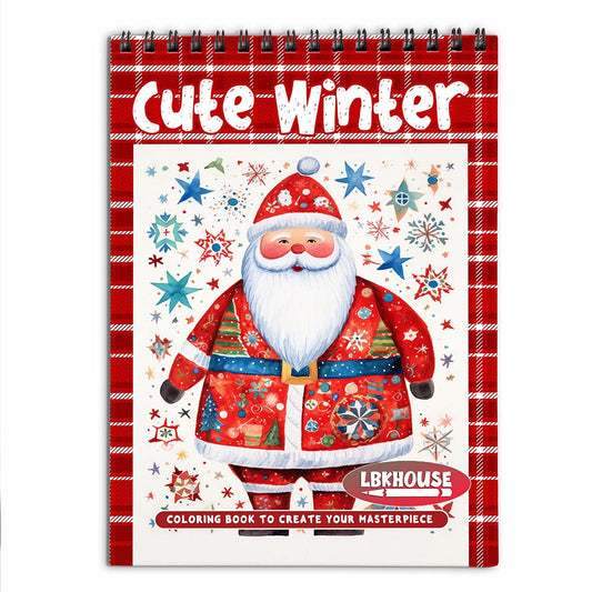 LBKHOUSE Cute Winter Coloring Book for Adults