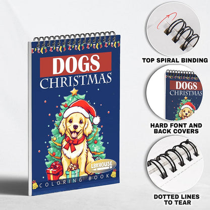LBKHOUSE Dogs Christmas Coloring Pages for Adult