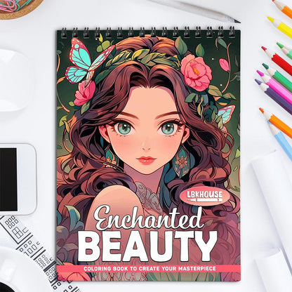 LBKHOUSE Enchanted Beauty Coloring Book for Adult