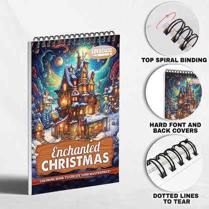 LBKHOUSE Enchanted Christmas Coloring Pages for Adult