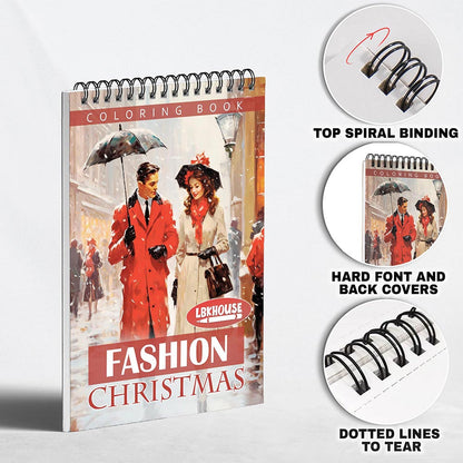 LBKHOUSE Fashion Christmas Coloring Pages for Adult