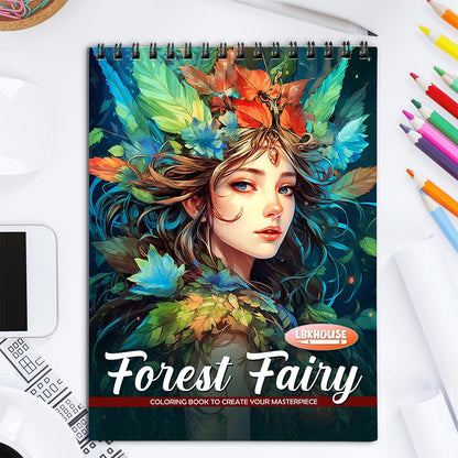 LBKHOUSE Forest Fairies Coloring Book for Adult