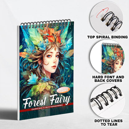 LBKHOUSE Forest Fairies Coloring Pages for Adult