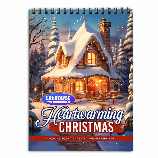 LBKHOUSE Heartwarming Christmas Coloring Book for Adults
