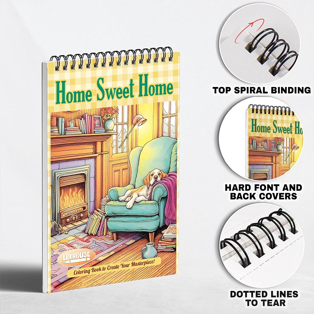 LBKHOUSE Home Sweet Home Coloring Pages for Adult
