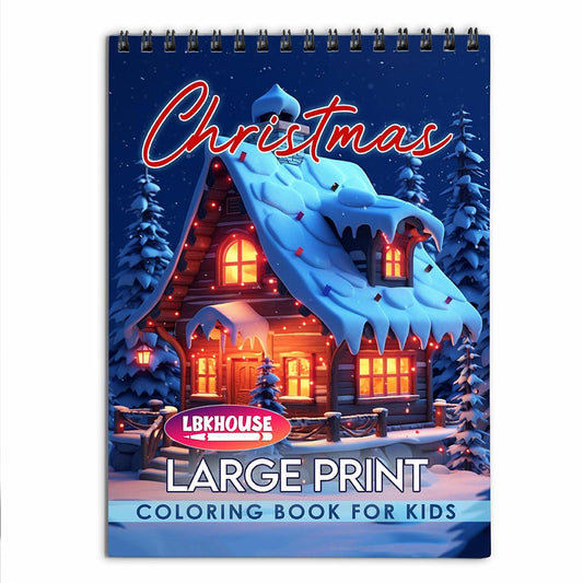 LBKHOUSE Large Print Christmas Coloring Book for Adults